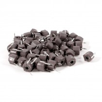 50 Pcs 6mm Through Hole Trimmer Variable Capacitors 60pF Rosy Brown