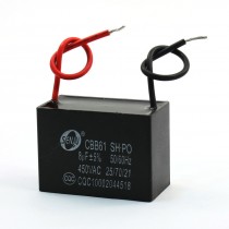 Ceiling Fan 8uF 450V AC 50/60Hz Motor Running Rectangle Capacitor