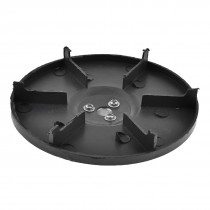 12mm Bore Dia Black Plastic Blower Fan Blade Wheel
