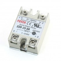 SSR-25DA DC 3-32V Metal Base Solid State Relay for Temperature Contoller