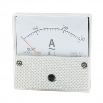 Square Analog Panel Ampere Meter Gauge Amperemeter DH-80 AC 0-300A