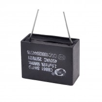 CBB61 Black 450V 2.5uF 2 Pin Rectangle Air Conditioner Washing Machine Capacitor