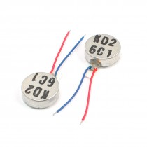 Mobile Phone 10mm Dia 3.4mm Thick DC 3V Mini Vibration Motor Coin Vibration x 2