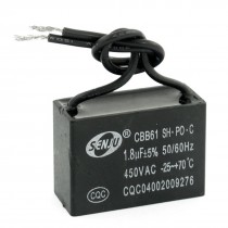 AC 450V 1.8uF Two Wired Ceiling Fan Motor Run Capacitor CBB61