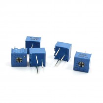 5 Pcs 120K Ohm 1/2W Top Adjustment Trimming Potentiometer 3362-203