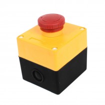 Control Box 1NO Emergency Stop Push Button Switch Self Locking