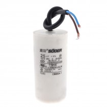 CBB60A-1 Washing Machine Polypropylene Film Motor Capacitor 25uF 450V AC