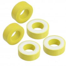 5 Pcs 27mm x 14mm x 11mm Yellow White Iron Core Power Inductor Ferrite Ring