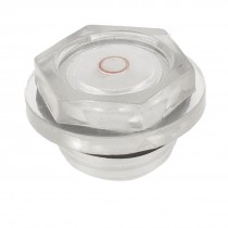 1" Thread Diameter Air Compressor Fittings Clear Plastic Oil Sight Glass