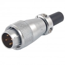 WS16-4 Straight Male 4 Pins Aviation Cable Plug Circular Connector