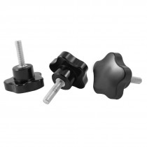 Replacement M8 x 30mm Hexagonal Clamping Knob Grip 45mm Diameter 3pcs