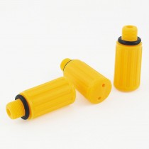 3 Pcs 10mm Male Thread Dia Air Compressor Fitting Oil Plug Dark Yellow