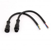 43cm 3 Pin LED Light Strips Male to Female Waterproof Connector Cable