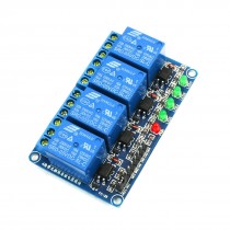 Optocoupler Shielded Low Level Relay Module DC 5V 4CH for AVR DSP PIC