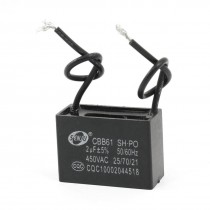 CBB61 AC 450V 2uF 5% Tolerance Fan Motor Running Non Polar Capacitor