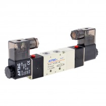 DC 12V 48mA 5 Way 2 Position Double Air Solenoid Valve 4V230C 08