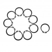 10 Pcs Axle Shaft Metal Inner Dia 33mm External Circlip Snap Ring