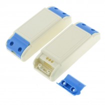2 x Beige Blue Plastic Shell Case CX-304 for LED Driver Power Supply