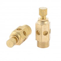 2 Pcs Air Pneumatic 12 5mm Thread Reduce Noise Exhaust Silencer Throttle Valve