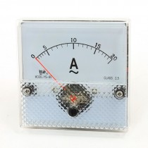 Square Shape Analog Panel Ammeter Gauge Ampere Meter YS-80 AC0-20A