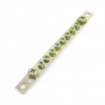 Bronze Tone 10 Position Terminals Block Connector 2x15 Type 168 x 16 x 15mm