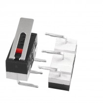 Right Angle Pins 1NO 1NC Momentary SPDT Hinge Lever Micro Switches 125VAC 10 Pcs