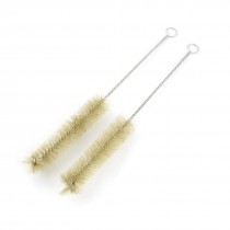 2 Pieces 19cm Length Nylon Bristles Metal Twisted Handle Test Tube Brushes
