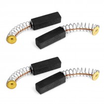 2 Pairs Replacement Spring Attached Motor Carbon Brushes 3/4"x7/32"x15/64"