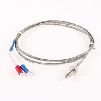 6mm Threaded K Type Thermocouple Temperature Measurement Sensor Probe 1M 3.3Ft