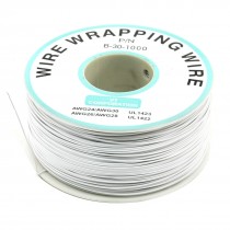 PCB Solder Flexible P/N B-30-1000 30AWG Wire Cable Wrapping Wrap 200M White