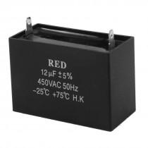 AC 450V 12uF Polypropylene Film Air Conditioner Motor Running Capacitor