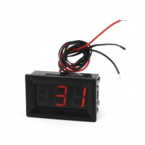 -30C to 70C Termperature Red LCD Display 3-Digit Digital Thermometer
