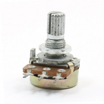 100K ohm 6mm Round Shaft Type B Single Turn Taper Rotary Potentiometer