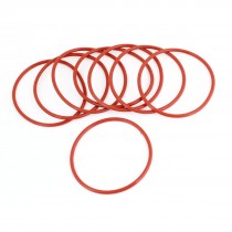 8 Pcs 68mm Outside Dia 2mm Thickness Industrial Rubber O Rings Seals