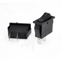 2 Pcs AC 15A/125V 10A/250V 2 Pin ON-ON 2 Position SPST Rocker Switch