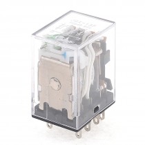 JQX-13F MY4 12VDC Coil 14pin 4PDT Red LED Electromagnetic Relay