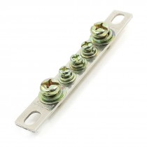 One Row 5 Position Copper Terminal Block Connector Bar 2x15 Type