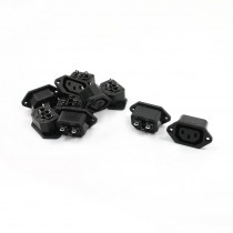 10 Pcs Panel Mounting IEC320 C13 Power Socket Adapter for Rice Cooker