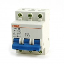 DZ47-63 3 Phase 6000Amp Overload Protection Circuit Breaker 400V 40Amp