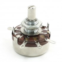 6mm Shaft 4 Pin Rotary Taper Adjustment Carbon Potentiometer 4.7K ohm 2W
