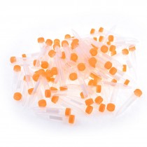 Laboratory Lab Sample Liquid Centrifuge Tube Clear White 10ml 100 Pcs