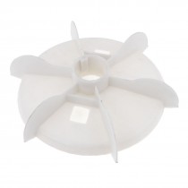 Y132 Replacement White Plastic Inner Dia 3.7cm Six Impeller Motor Fan Blade