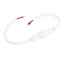 2-Pin Male to Female Plug Waterproof Extension Connector Cable 15.5"