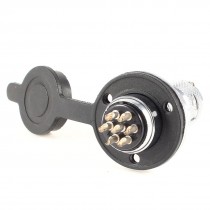 Metal Flange 20mm Round Head GX20-7 7Pin Male Aviation Plug Connector