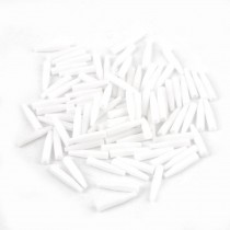 100 Pcs White Pointed Ended 3cm Long Hot Hollow Extrution Rod