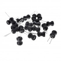 20 Pcs 100UH 6mm x 9mm UL-polyolefin Metal Magnetic 2 Pins Leaded Inductors