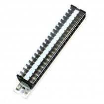 25mm DIN Rail 20 Position 660V 15A Barrier Screw Terminal Strip TD-1520