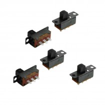 5 Pcs 2 Position 3Pins 1P2T Mini Panel Slide Switch 0.5A 50V DC