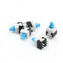 DIP Mounting 7mm x 7mm Locking Tact Tactile Switch 6 Pins 5 Pcs