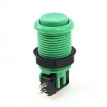 Arcade Game Machines 22mm Dia Green Cap Momentary Push Button Switch